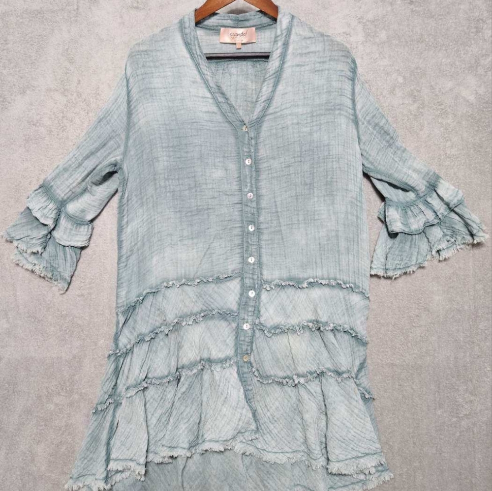 Scandal Italy Arya Gauze Dress Size Large